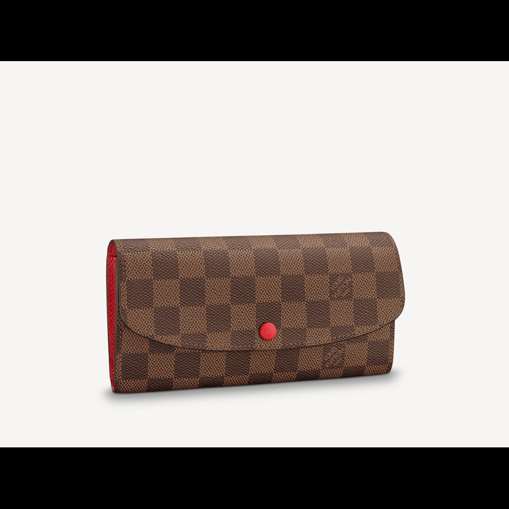 Louis Vuitton Emelie Wallet (Red interior)